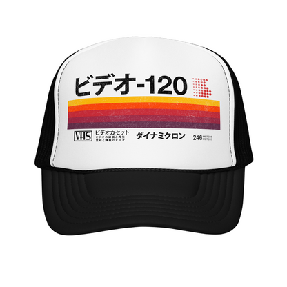 RETRO VHS JAPANESE VIDEO TAPE TRUCKER HAT