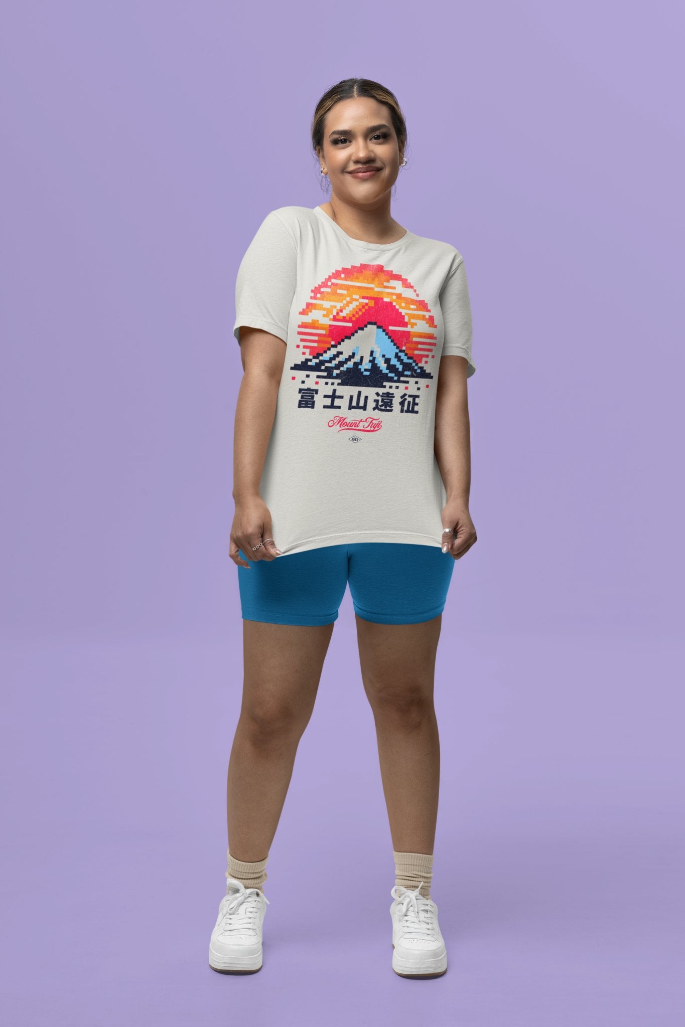 Retro Mt. Fuji 8 bit Vintage Graphic Tee. - KILLER RETRO