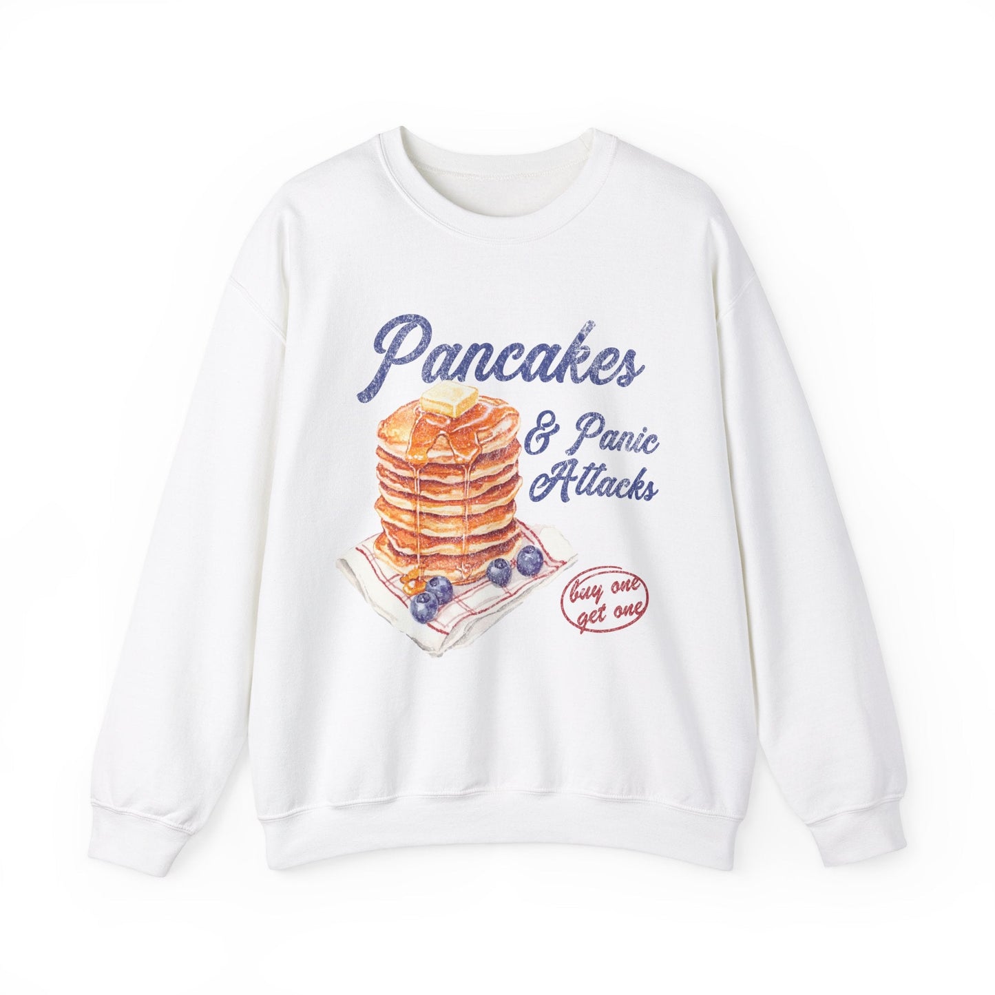 Retro Pancakes & Panic Attacks Sweatshirt - KILLER RETRO