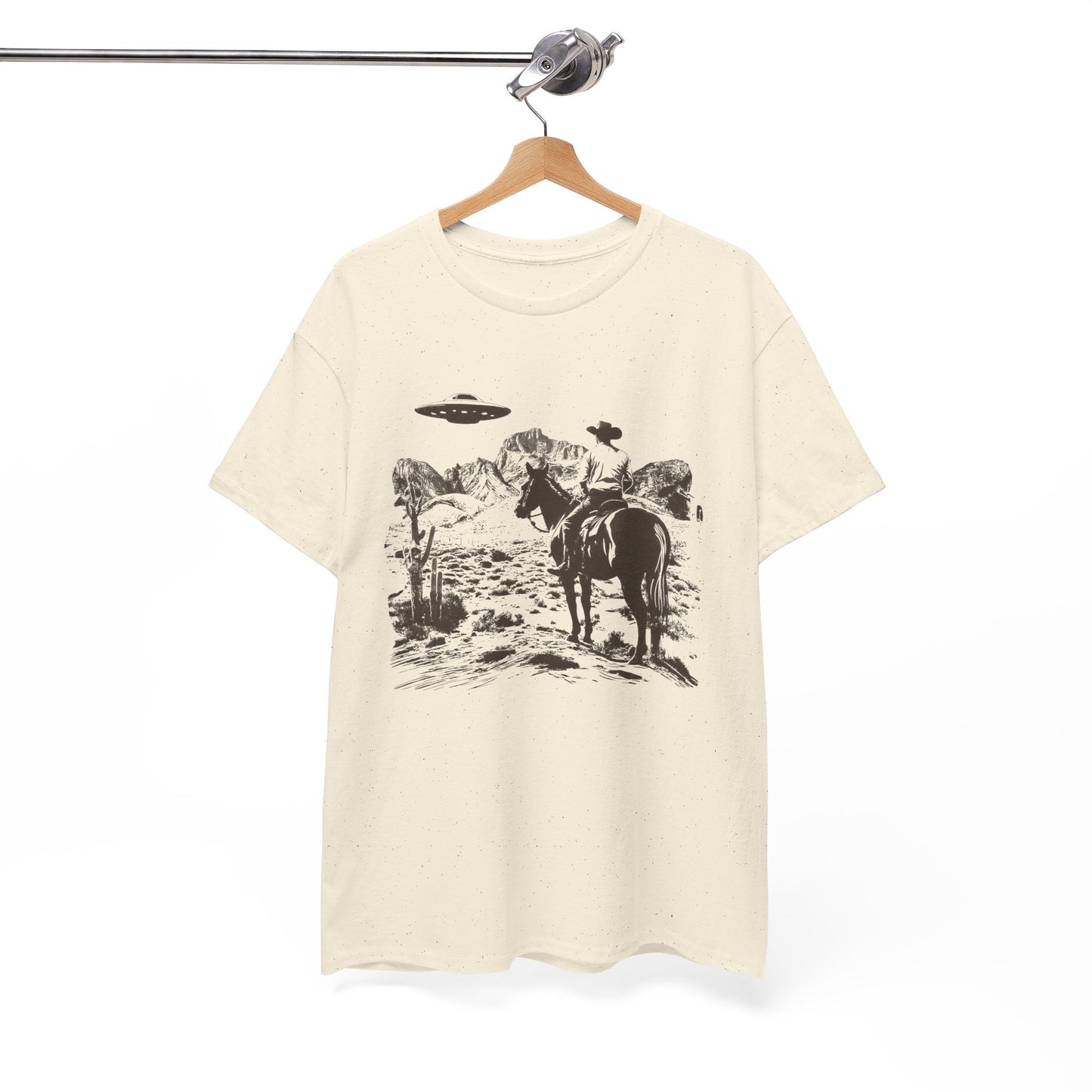 Retro UFO and Cowboy Western Graphic Tee. - KILLER RETRO
