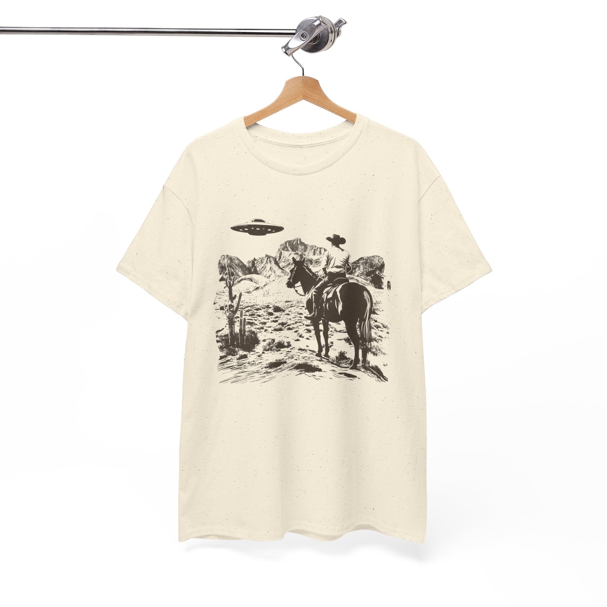 Retro UFO and Cowboy Western Graphic Tee. - KILLER RETRO