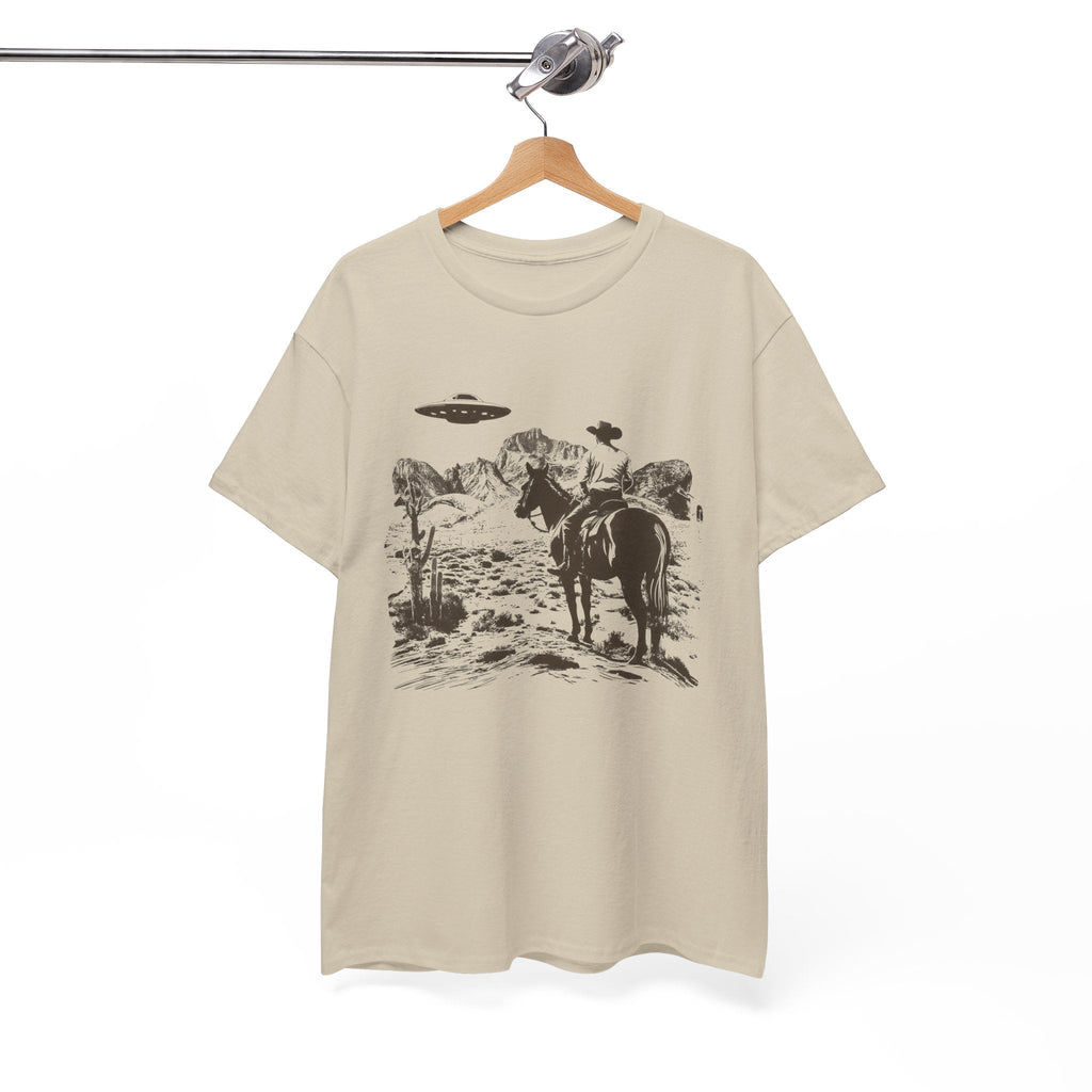 Retro UFO and Cowboy Western Graphic Tee. - KILLER RETRO