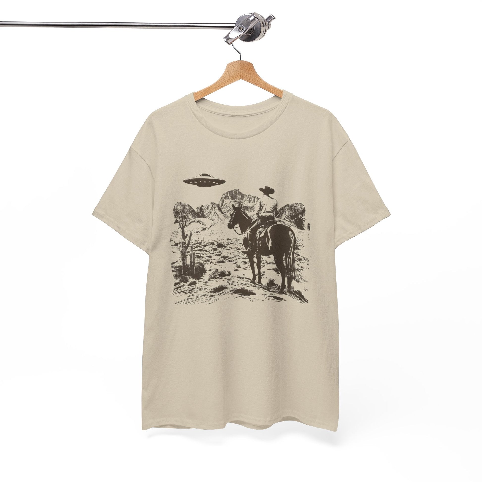 Retro UFO and Cowboy Western Graphic Tee. - KILLER RETRO