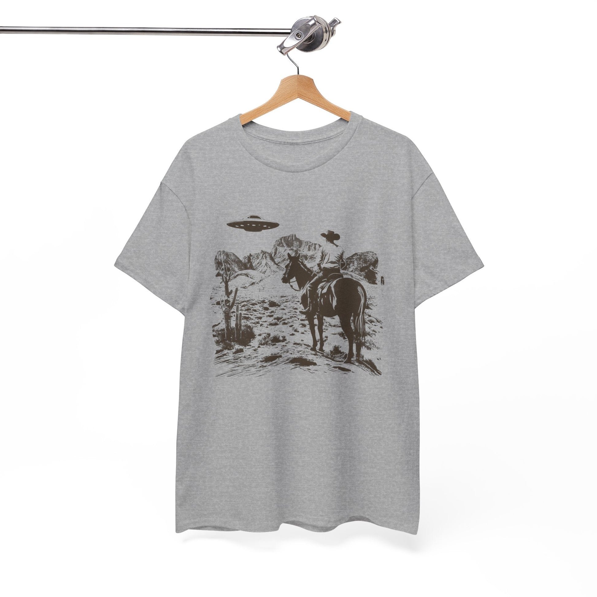 Retro UFO and Cowboy Western Graphic Tee. - KILLER RETRO