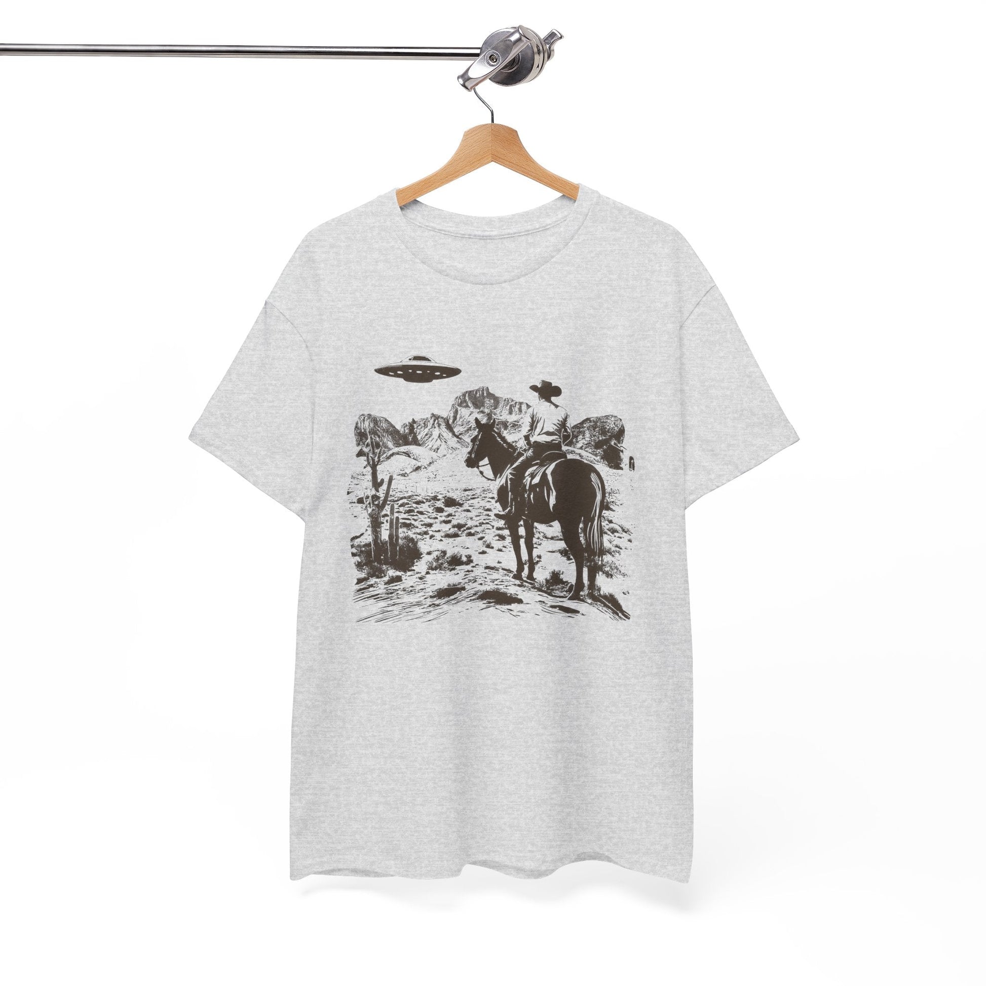 Retro UFO and Cowboy Western Graphic Tee. - KILLER RETRO