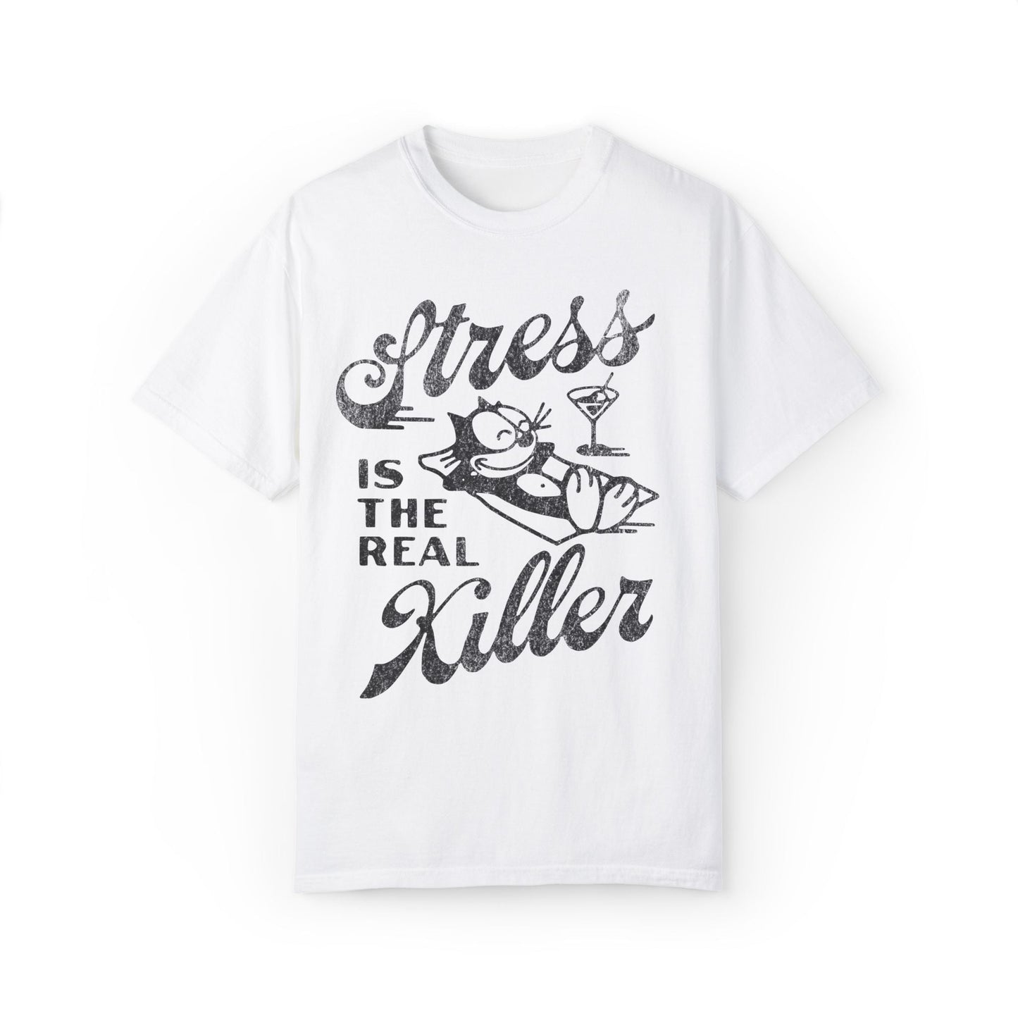 Stress Is The Real Killer Vintage Graphic Tee. - KILLER RETRO