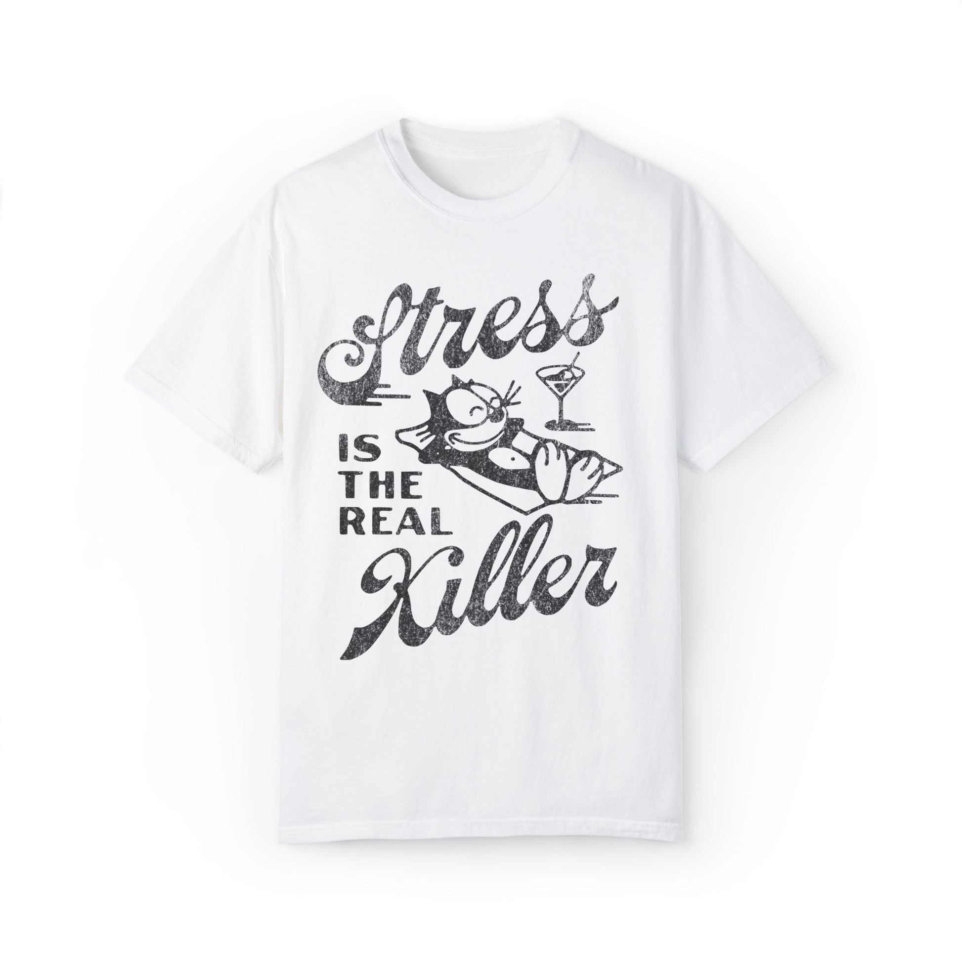 Stress Is The Real Killer Vintage Graphic Tee. - KILLER RETRO