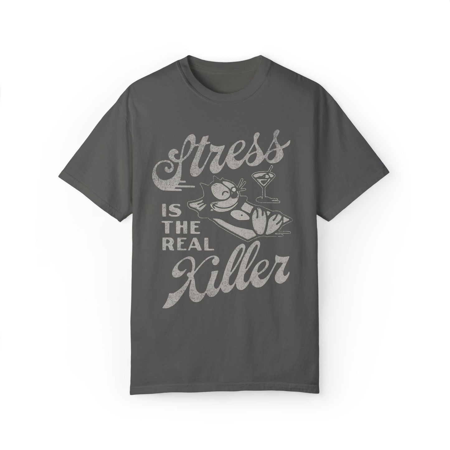 Stress Is The Real Killer Vintage Graphic Tee. - KILLER RETRO