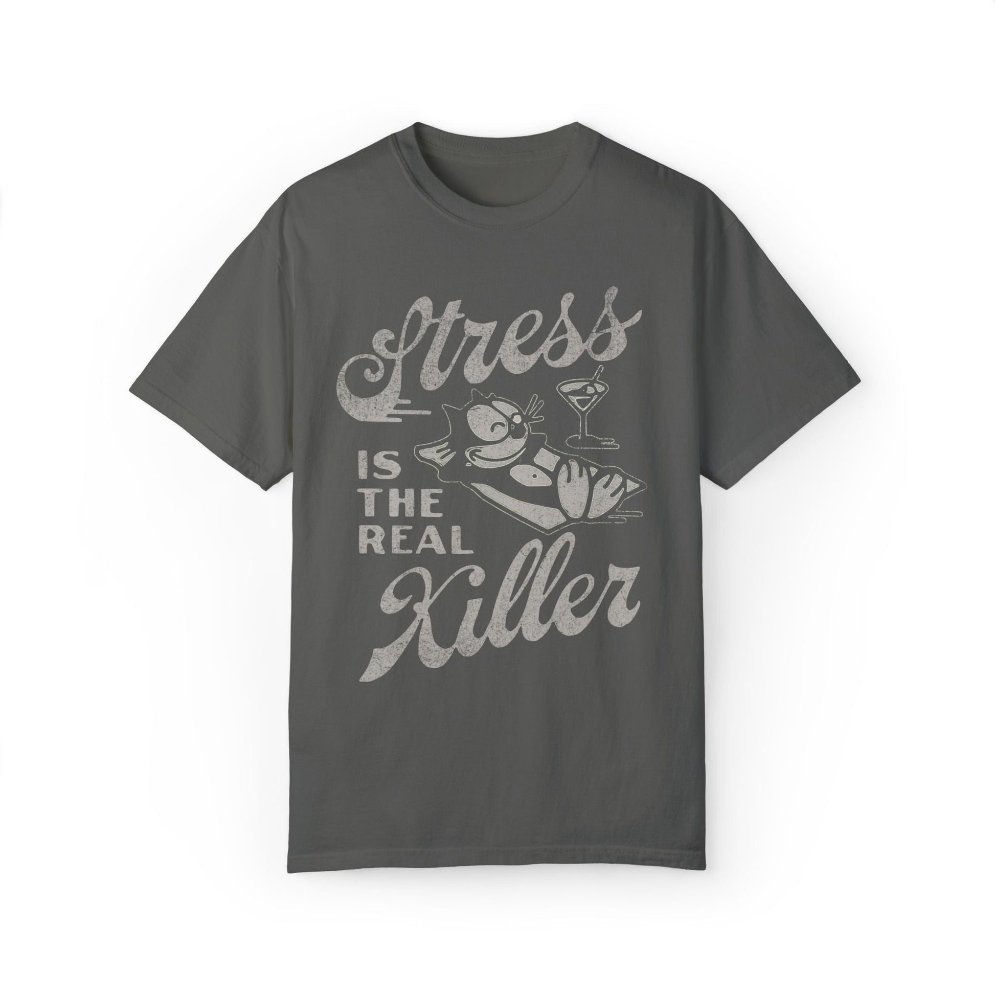 Stress Is The Real Killer Vintage Graphic Tee. - KILLER RETRO