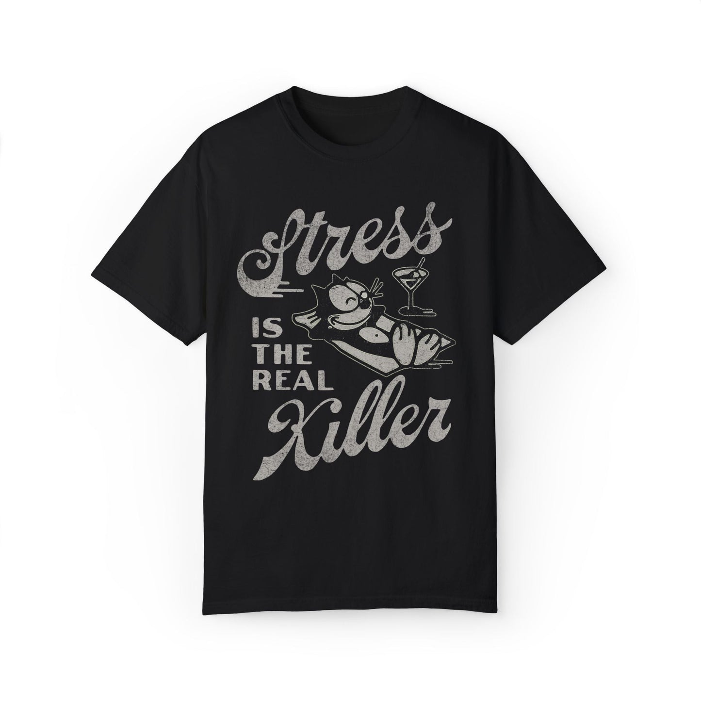 Stress Is The Real Killer Vintage Graphic Tee. - KILLER RETRO