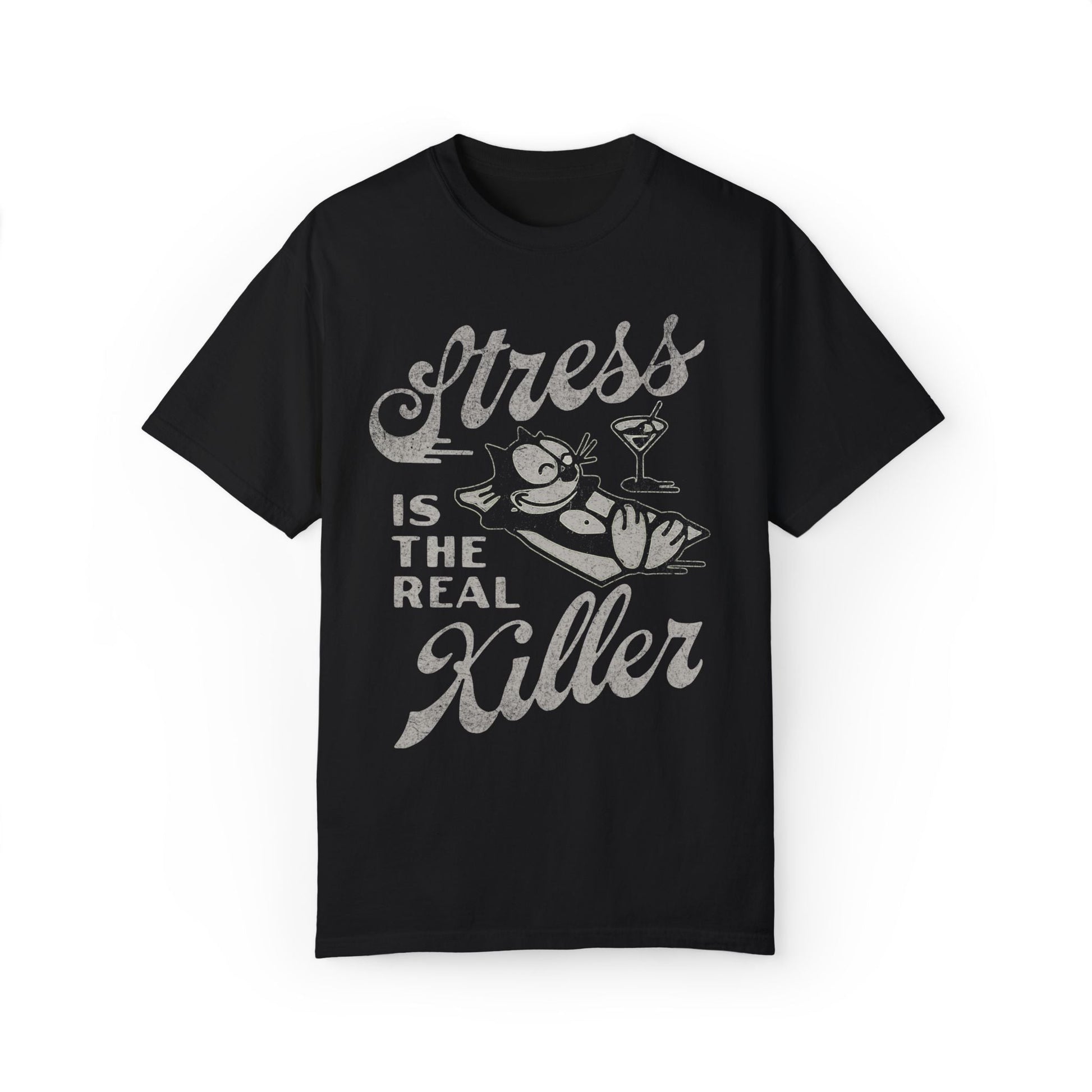 Stress Is The Real Killer Vintage Graphic Tee. - KILLER RETRO