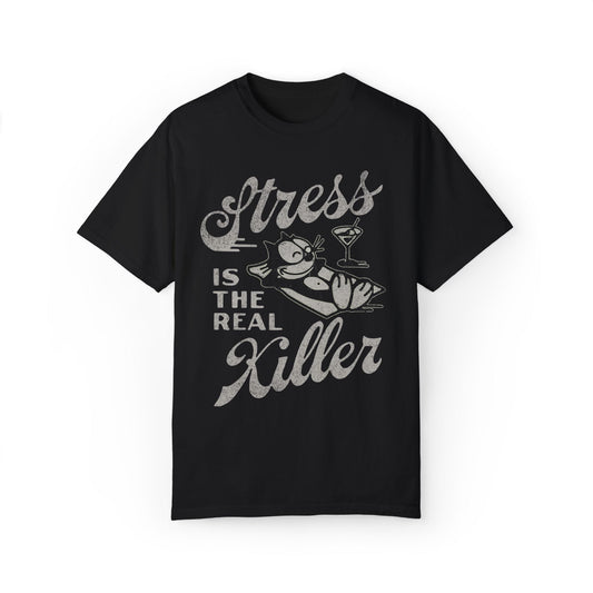 Stress Is The Real Killer Vintage Graphic Tee. - KILLER RETRO