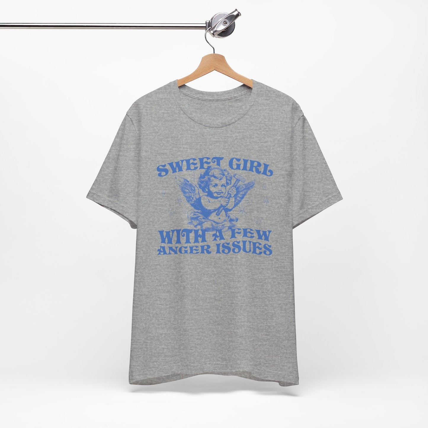 Sweet Girl With A Few Anger Issues Funny Retro Shirt - KILLER RETRO