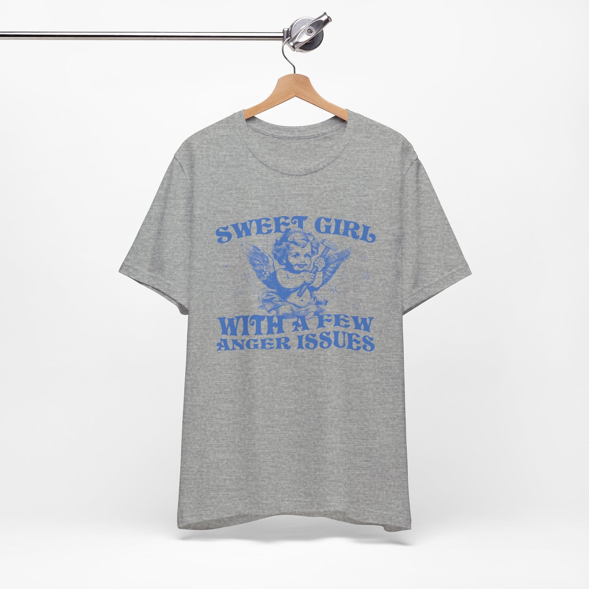 Sweet Girl With A Few Anger Issues Funny Retro Shirt - KILLER RETRO