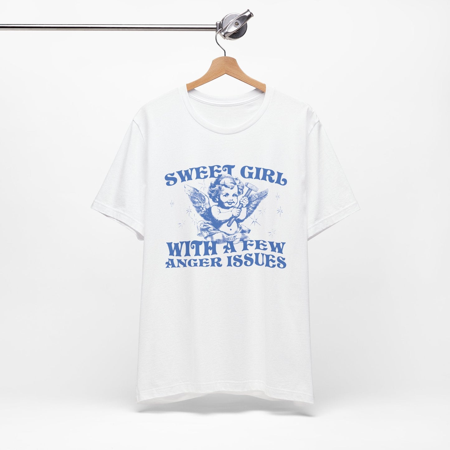 Sweet Girl With A Few Anger Issues Funny Retro Shirt - KILLER RETRO