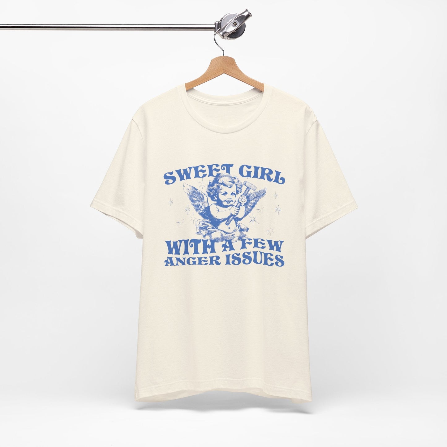 Sweet Girl With A Few Anger Issues Funny Retro Shirt - KILLER RETRO