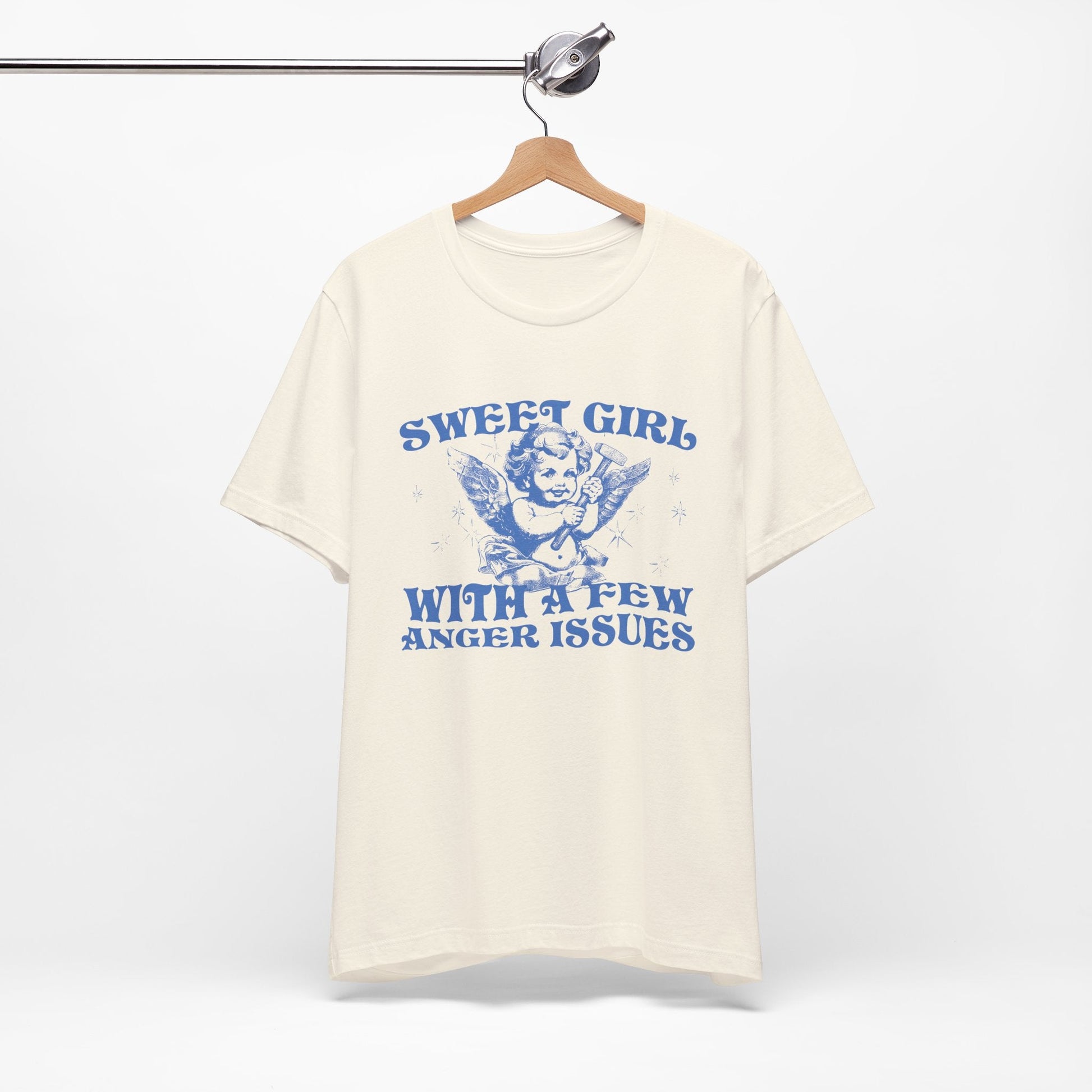 Sweet Girl With A Few Anger Issues Funny Retro Shirt - KILLER RETRO