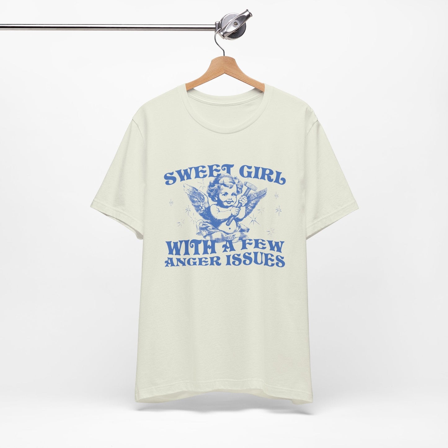 Sweet Girl With A Few Anger Issues Funny Retro Shirt - KILLER RETRO