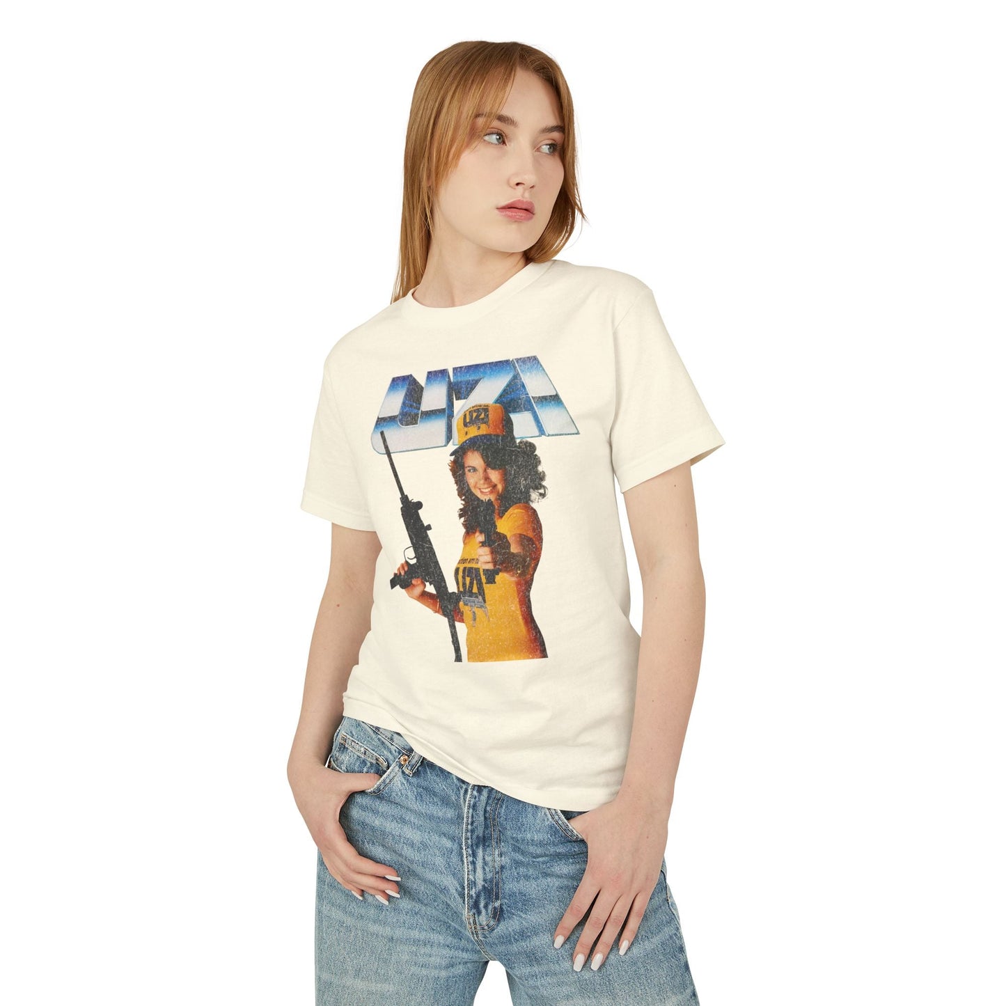 Vintage 80s Retro Gun Ad Graphic Tee. - KILLER RETRO