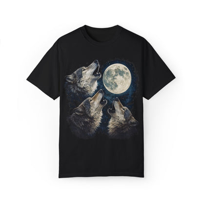 Vintage 90's Howling Wolves Graphic T-Shirt - KILLER RETRO