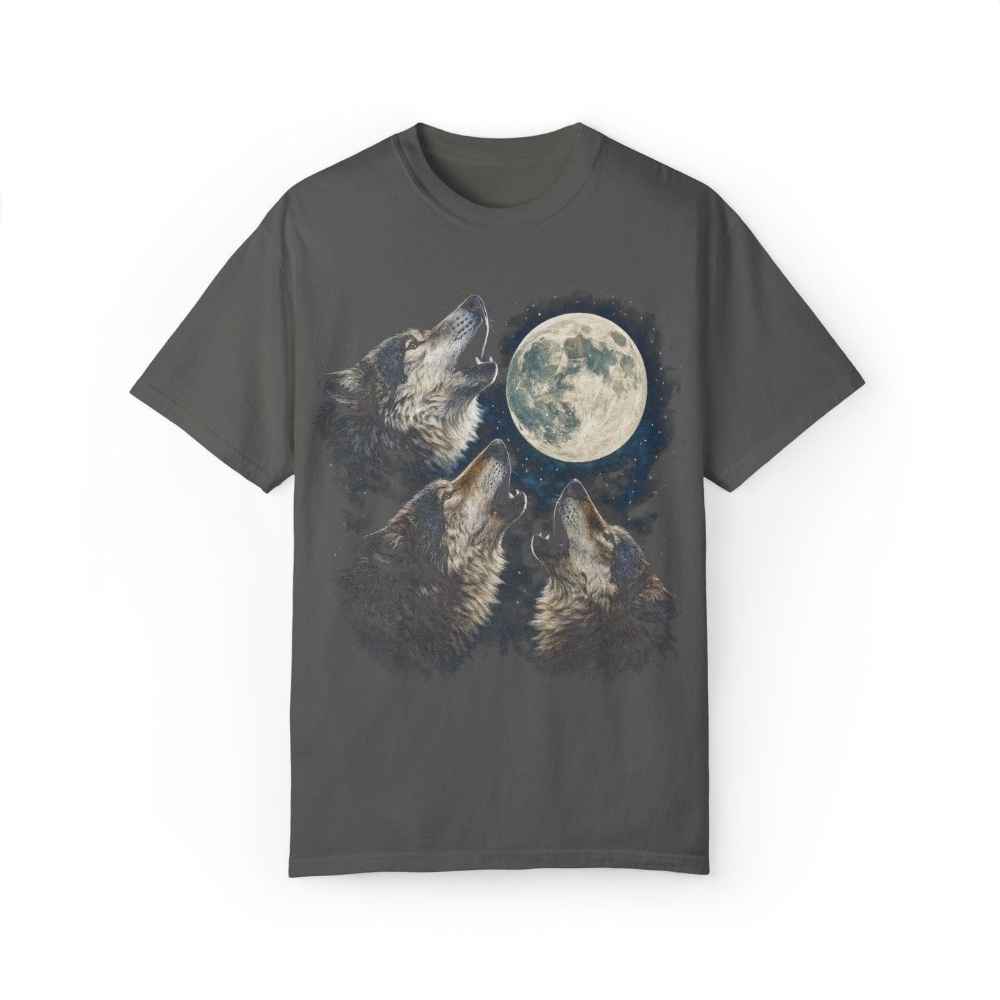 Vintage 90's Howling Wolves Graphic T-Shirt - KILLER RETRO