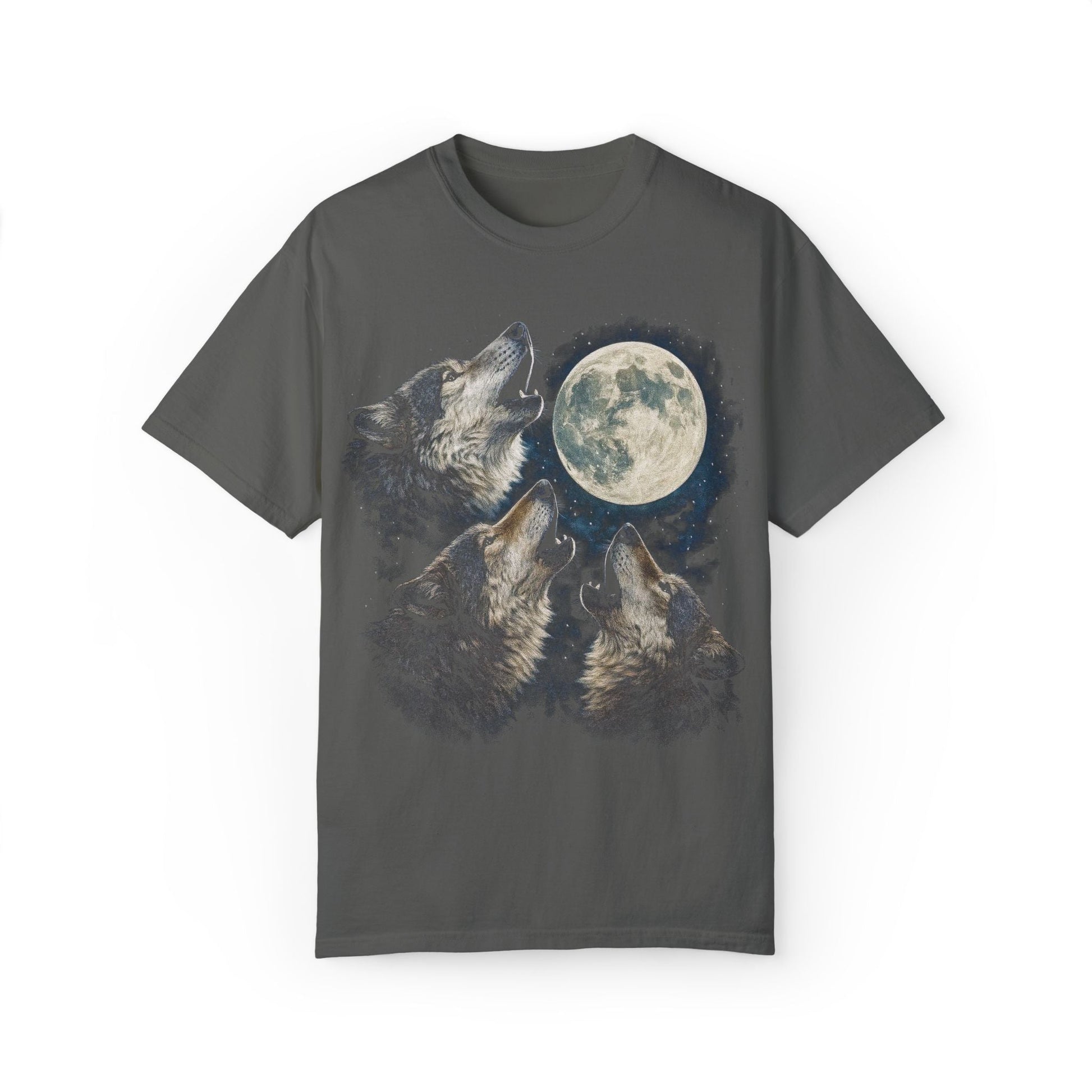 Vintage 90's Howling Wolves Graphic T-Shirt - KILLER RETRO