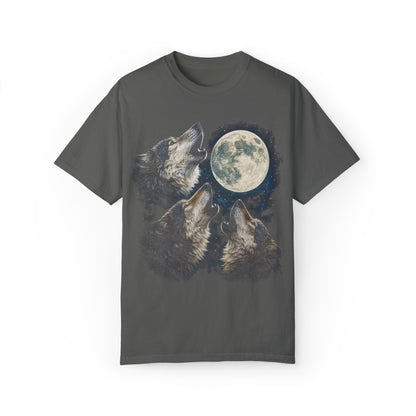 Vintage 90's Howling Wolves Graphic T-Shirt - KILLER RETRO