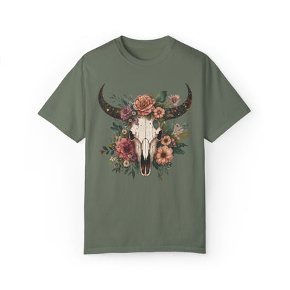 Vintage Cow Skull Western T-shirt - KILLER RETRO
