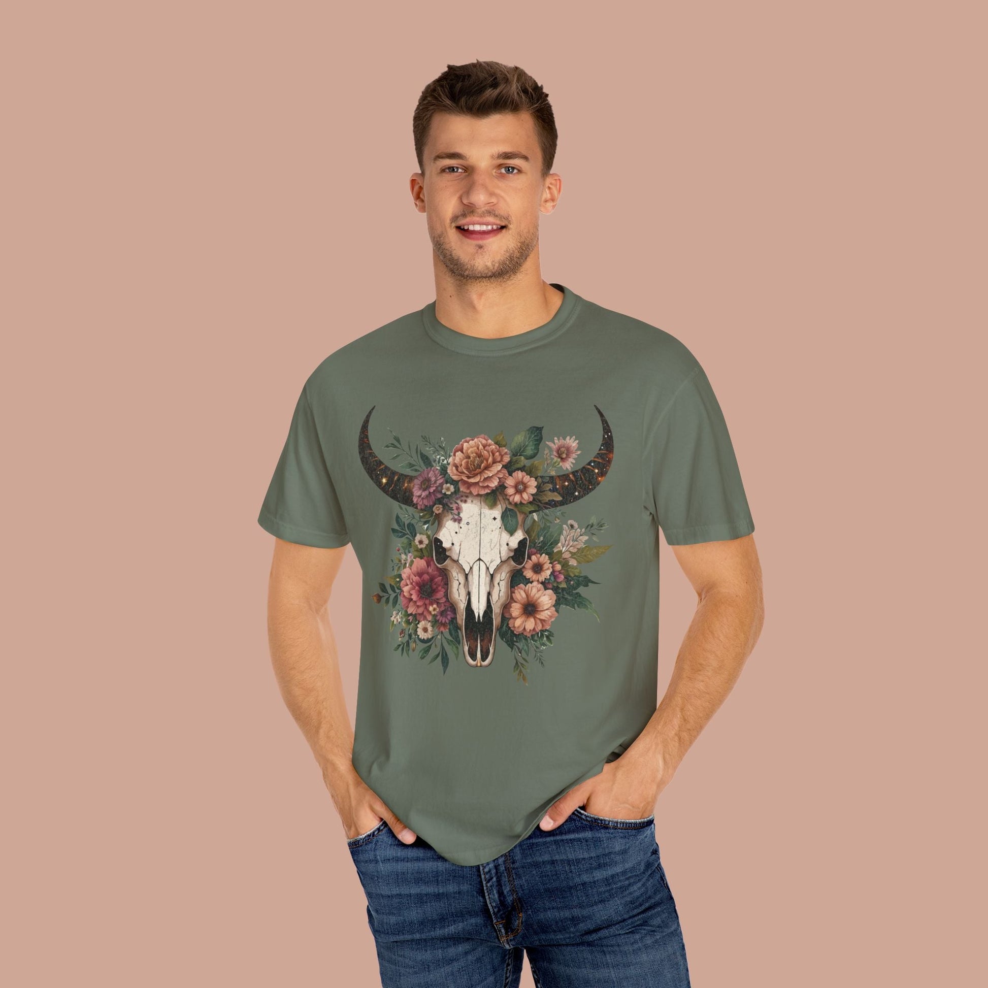 Vintage Cow Skull Western T-shirt - KILLER RETRO