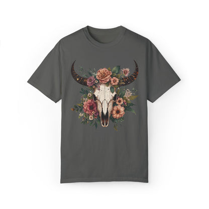 Vintage Cow Skull Western T-shirt - KILLER RETRO