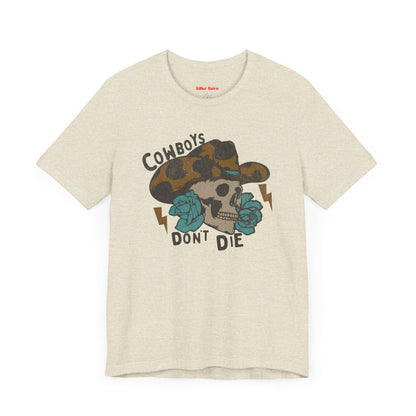 Vintage Cowboys Don't Die Retro Graphic Tee - KILLER RETRO