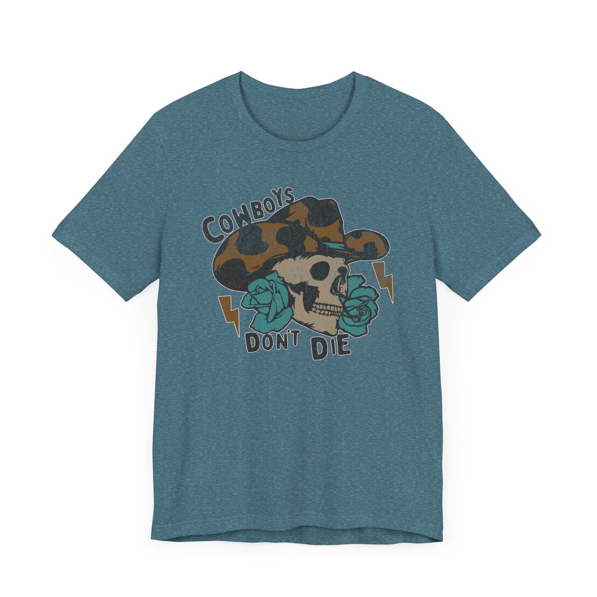 Vintage Cowboys Don't Die Retro Graphic Tee - KILLER RETRO