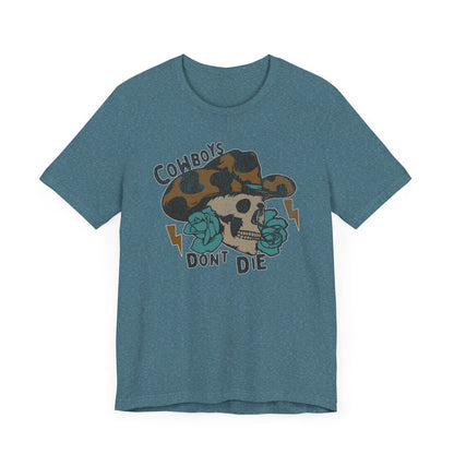 Vintage Cowboys Don't Die Retro Graphic Tee - KILLER RETRO
