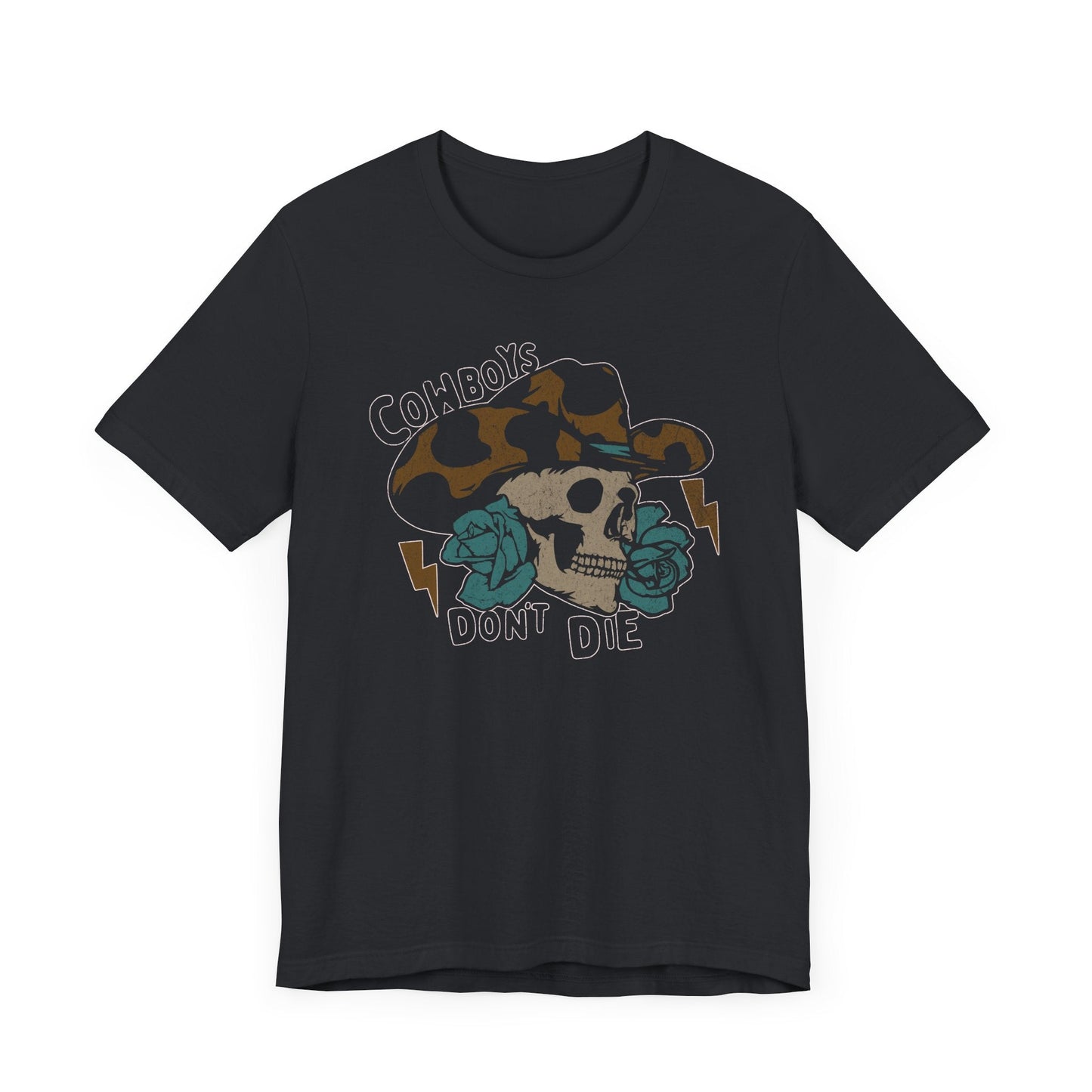 Vintage Cowboys Don't Die Retro Graphic Tee - KILLER RETRO