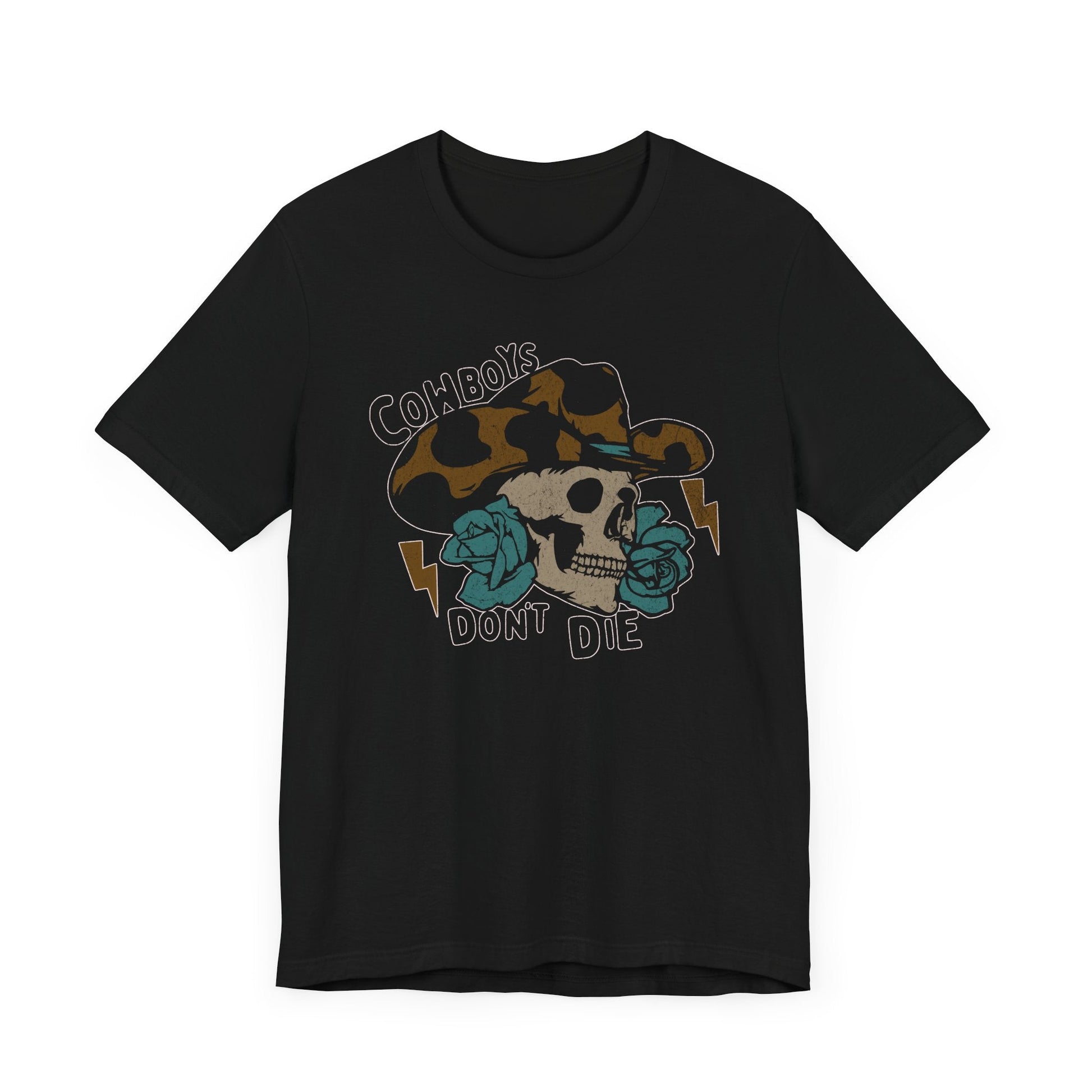 Vintage Cowboys Don't Die Retro Graphic Tee - KILLER RETRO