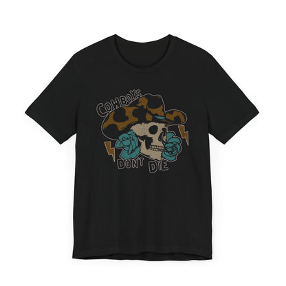 Vintage Cowboys Don't Die Retro Graphic Tee - KILLER RETRO