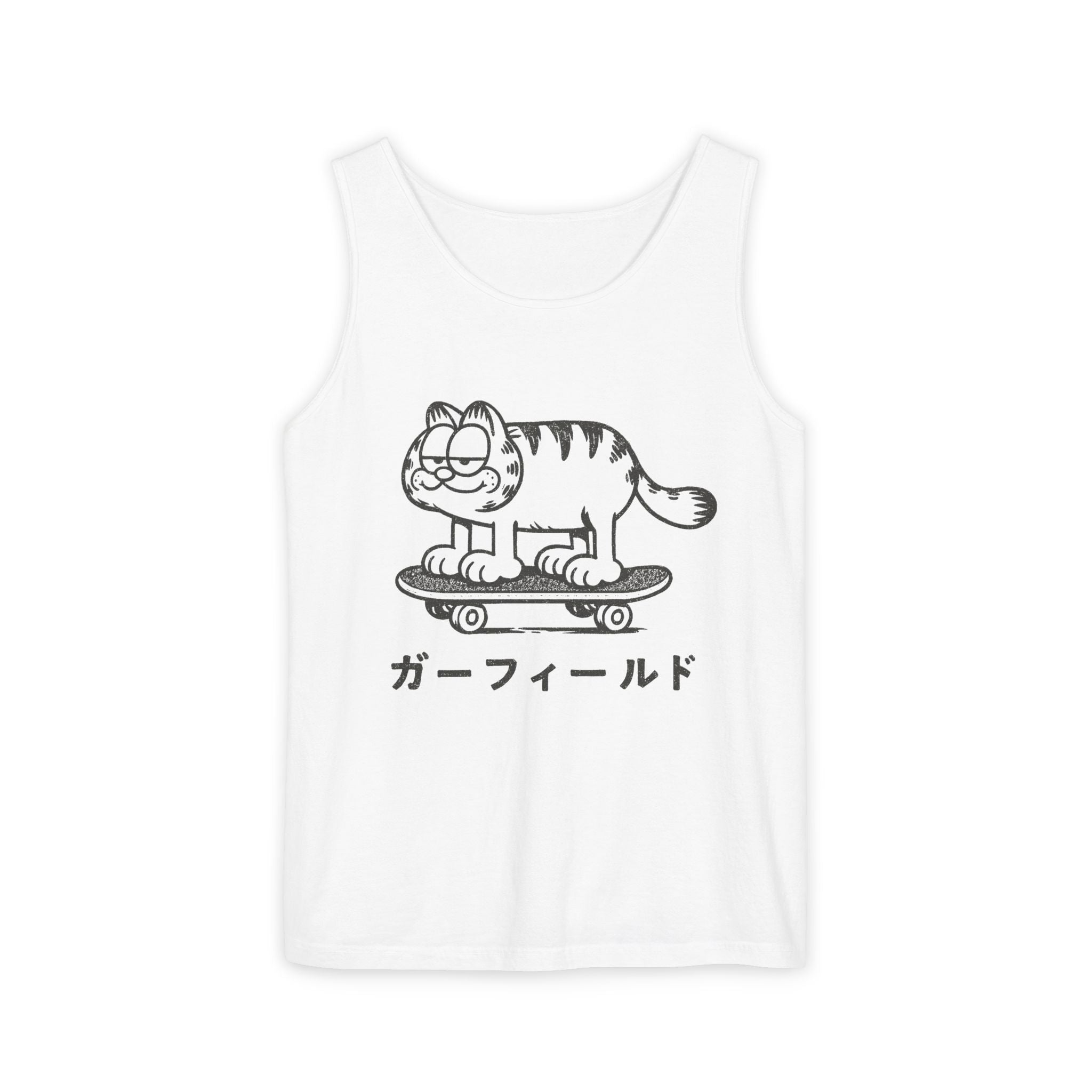 Vintage Garf Cat Japanese Retro Tank Top - Stylish & Comfortable ...