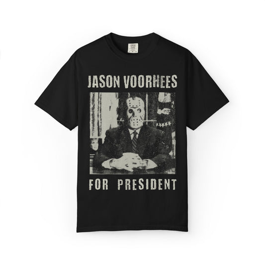 Vintage Jason Voorhees For President Graphic T-shirt, Horror Movie Tee, Retro Scary Halloween Shirt, Funny Horror Gift, Comfort Colors - KILLER RETRO