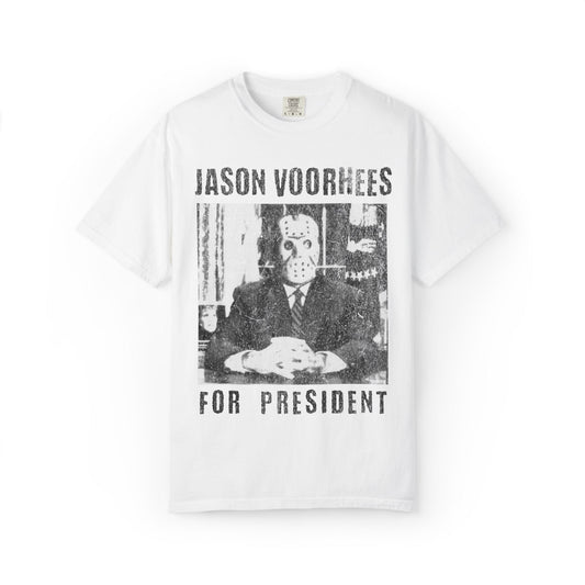 Vintage Jason Voorhees For President Graphic T-shirt, Horror Movie Tee, Retro Scary Halloween Shirt, Funny Horror Gift, Comfort Colors - KILLER RETRO