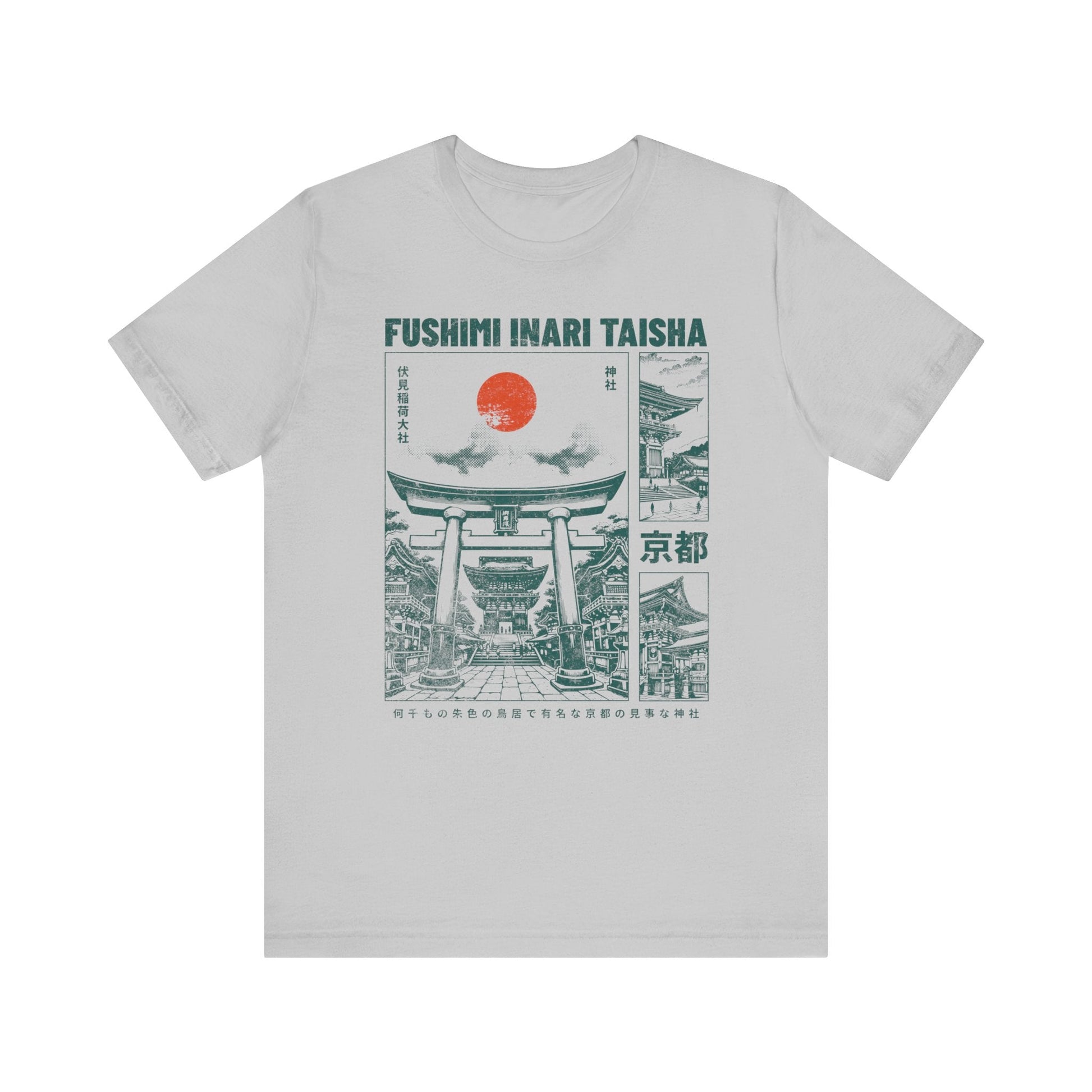 Vintage Kyoto Shrine Japanese Graphic T-shirt - Retro Fushimi Inari Taisha Tee - KILLER RETRO