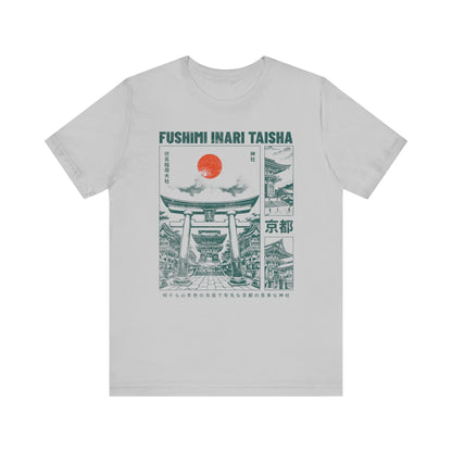 Vintage Kyoto Shrine Japanese Graphic T-shirt - Retro Fushimi Inari Taisha Tee - KILLER RETRO