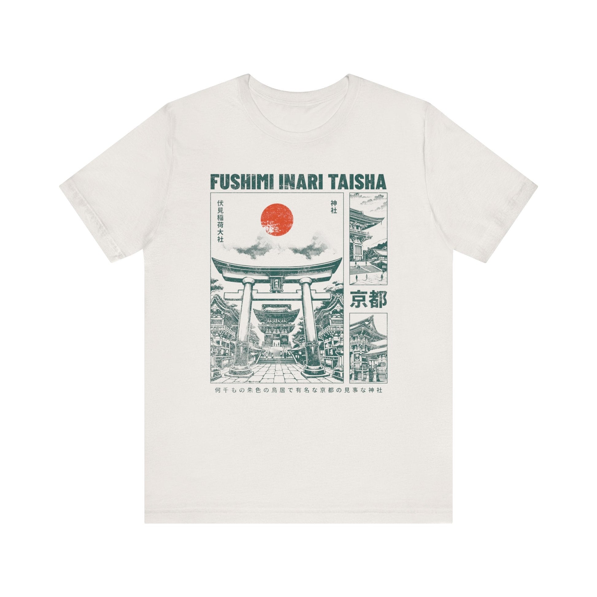 Vintage Kyoto Shrine Japanese Graphic T-shirt - Retro Fushimi Inari Taisha Tee - KILLER RETRO