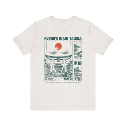 Vintage Kyoto Shrine Japanese Graphic T-shirt - Retro Fushimi Inari Taisha Tee - KILLER RETRO