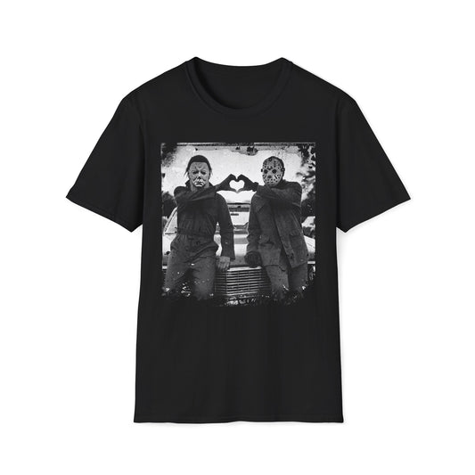 Vintage Michael Mayers and Jason Voorhees Retro Horror T-Shirt - KILLER RETRO