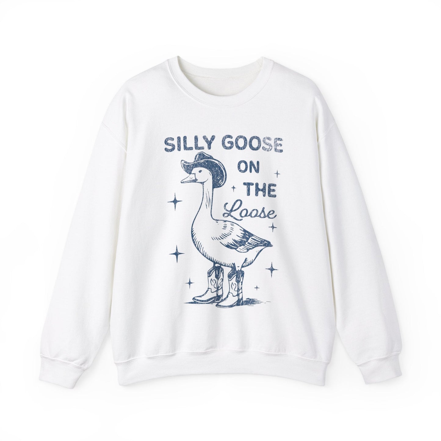 Vintage Silly Goose Sweatshirt - Funny Retro Graphic Tee with 90s Aesthetic - Cowgirl Western Tee - KILLER RETRO