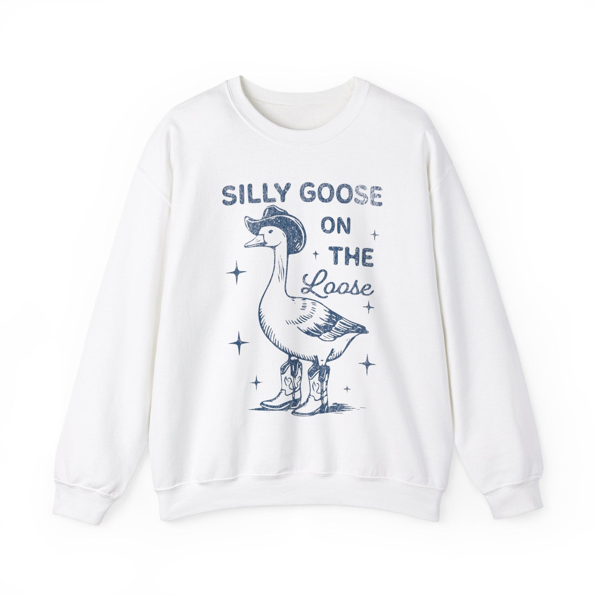 Vintage Silly Goose Sweatshirt - Funny Retro Graphic Tee with 90s Aesthetic - Cowgirl Western Tee - KILLER RETRO