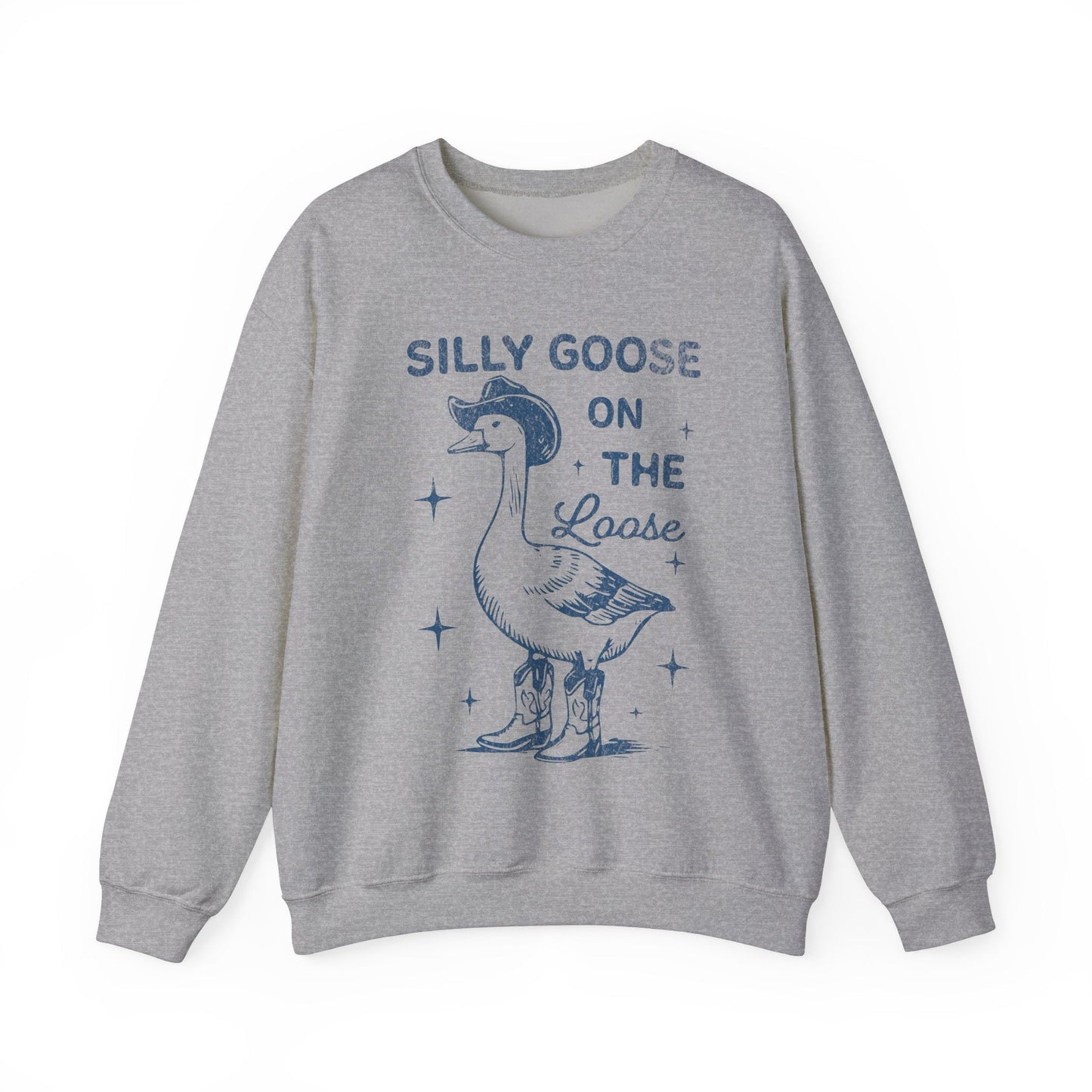 Vintage Silly Goose Sweatshirt - Funny Retro Graphic Tee with 90s Aesthetic - Cowgirl Western Tee - KILLER RETRO