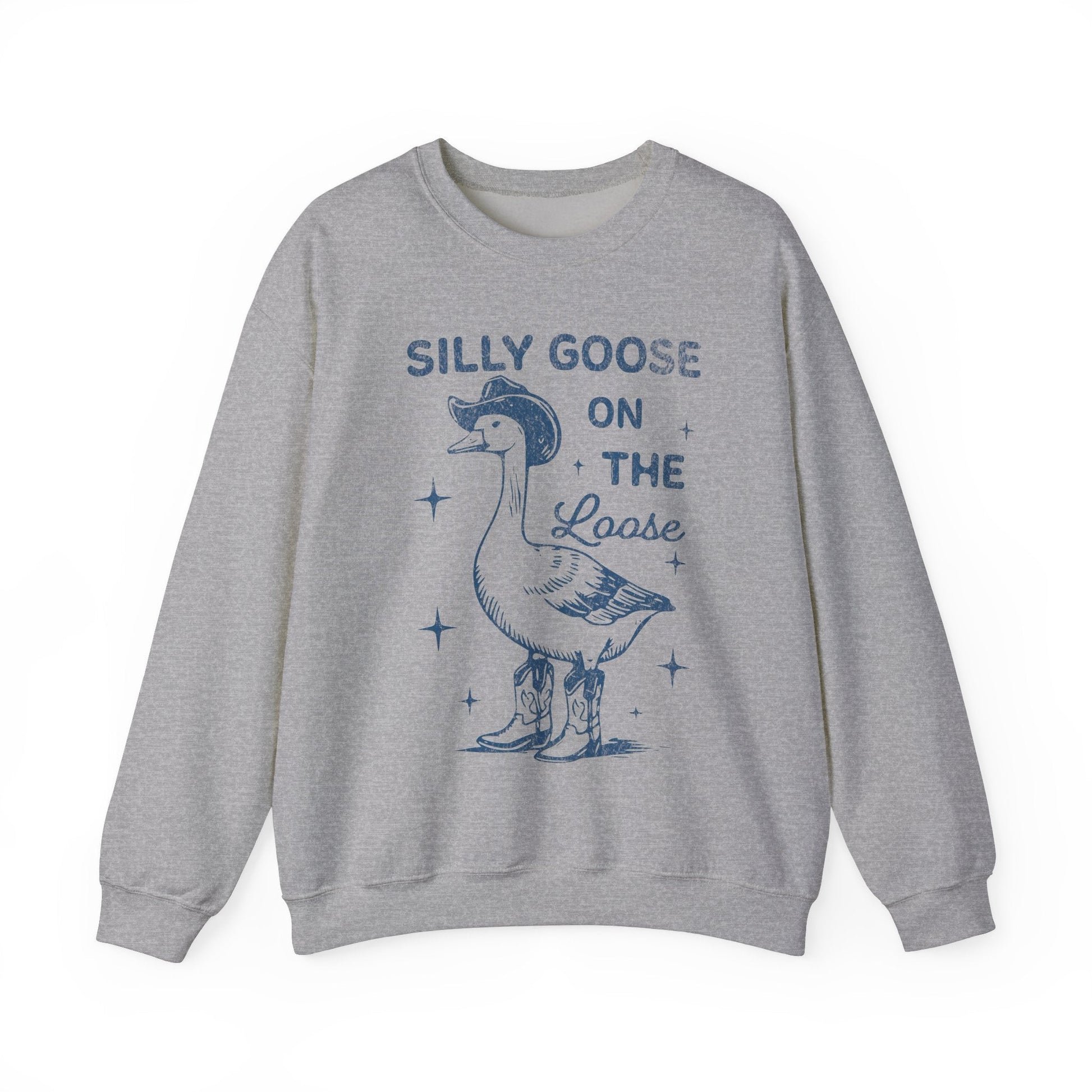 Vintage Silly Goose Sweatshirt - Funny Retro Graphic Tee with 90s Aesthetic - Cowgirl Western Tee - KILLER RETRO