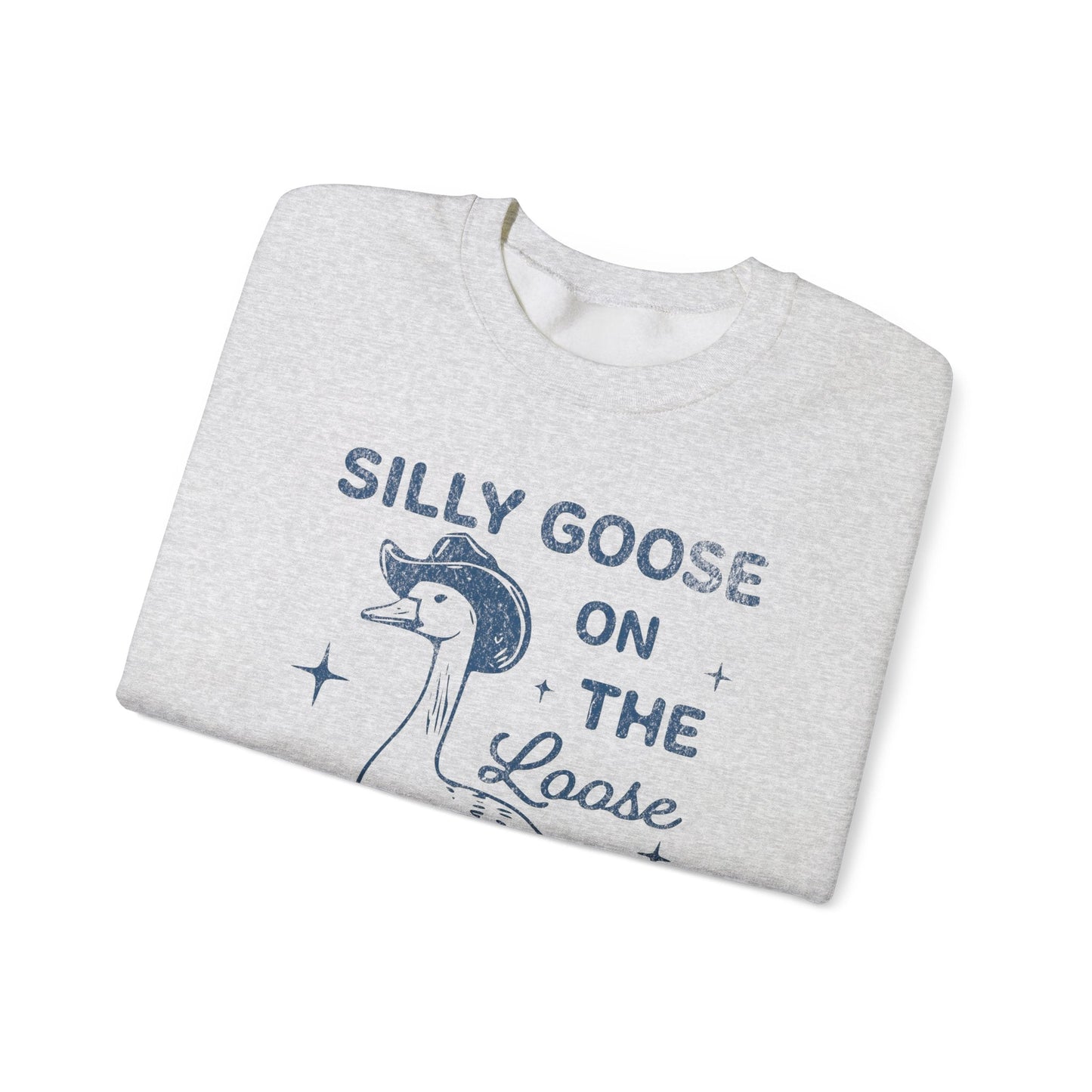 Vintage Silly Goose Sweatshirt - Funny Retro Graphic Tee with 90s Aesthetic - Cowgirl Western Tee - KILLER RETRO