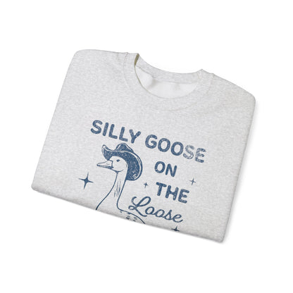 Vintage Silly Goose Sweatshirt - Funny Retro Graphic Tee with 90s Aesthetic - Cowgirl Western Tee - KILLER RETRO